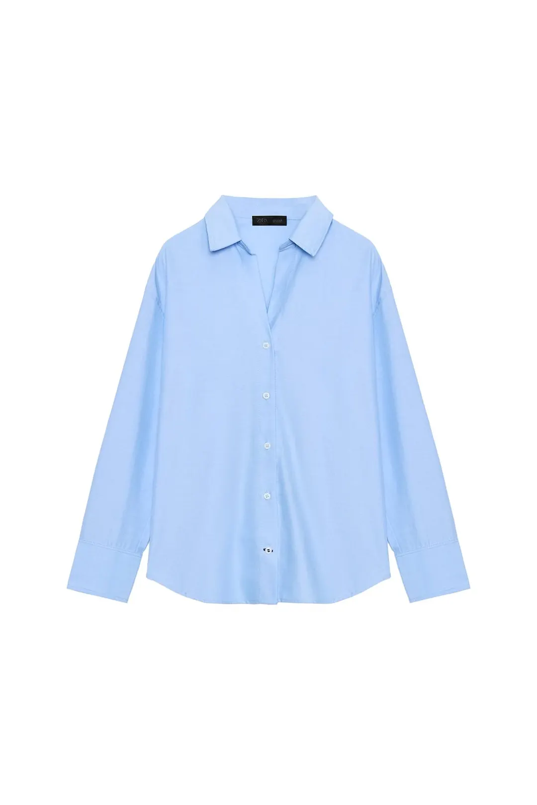 Базовая рубашка из ткани оксфорд, Zara