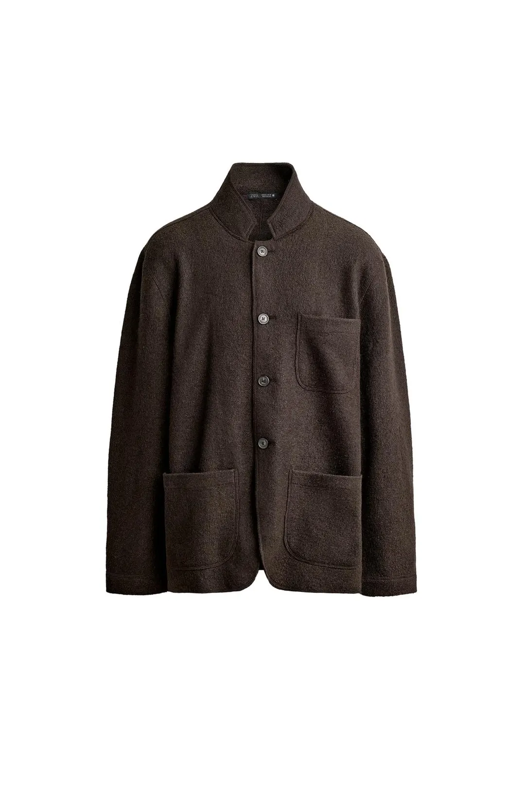 Блейзер свободного кроя из смесовой шерсти, Zara