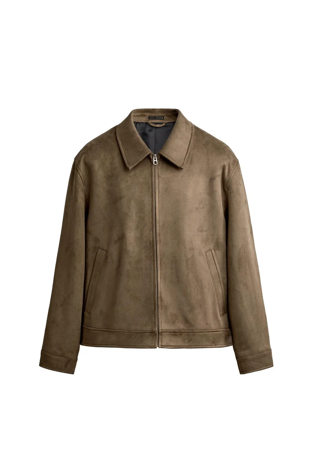 Куртка прямого кроя из искусственной замши, Zara
