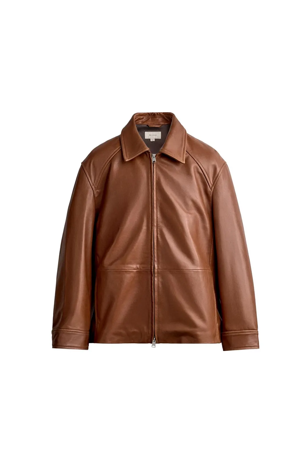 Куртка кожаная стандартного кроя, Zara