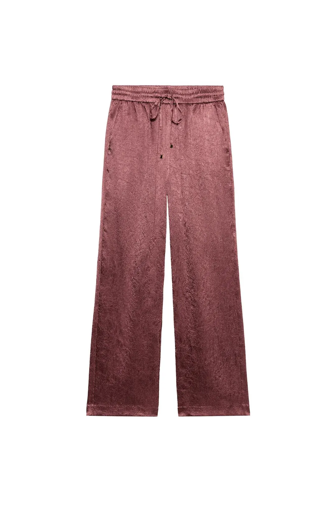 Широкие брюки с жатым эффектом, Zara