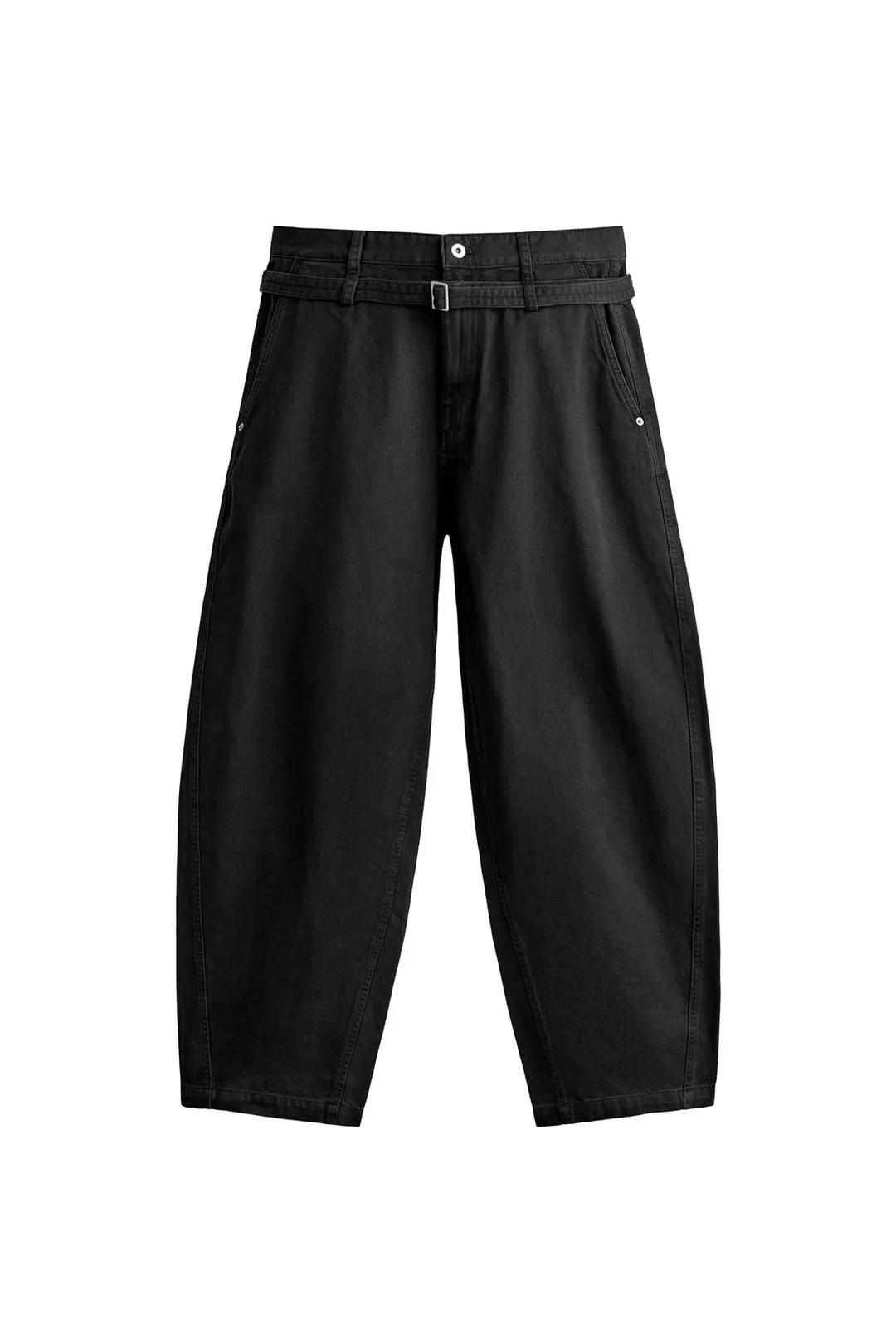 Брюки бочонки с ремнем, Zara