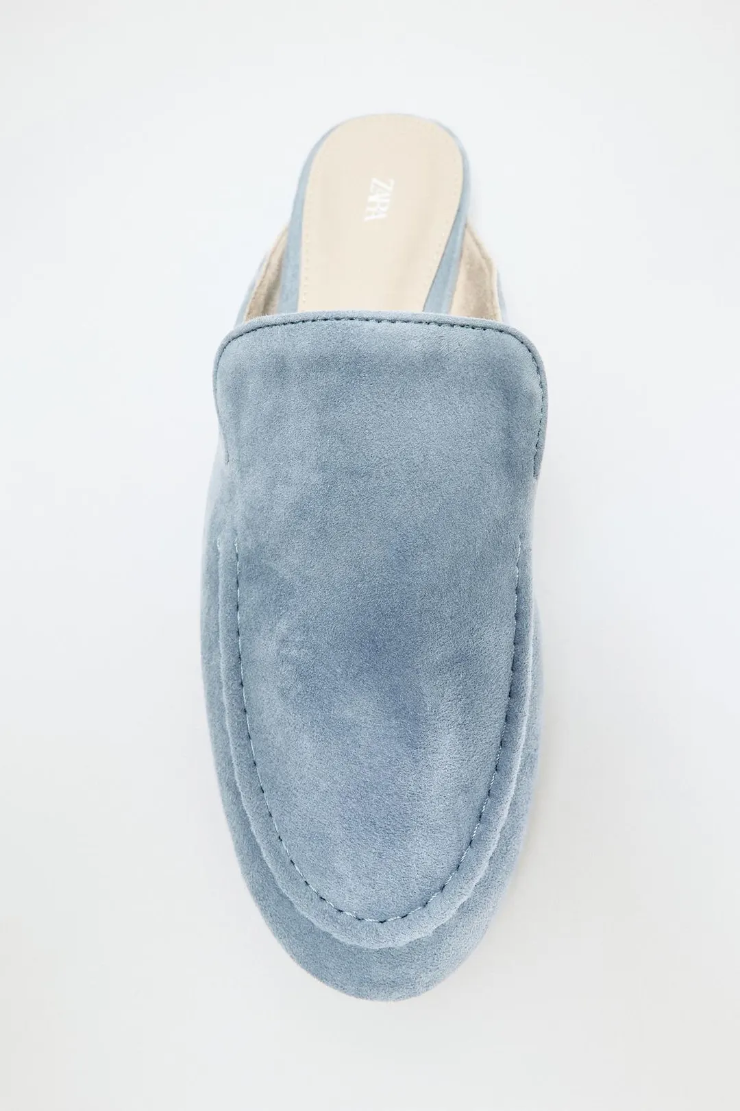 Лоферы-мюли из замши, Zara