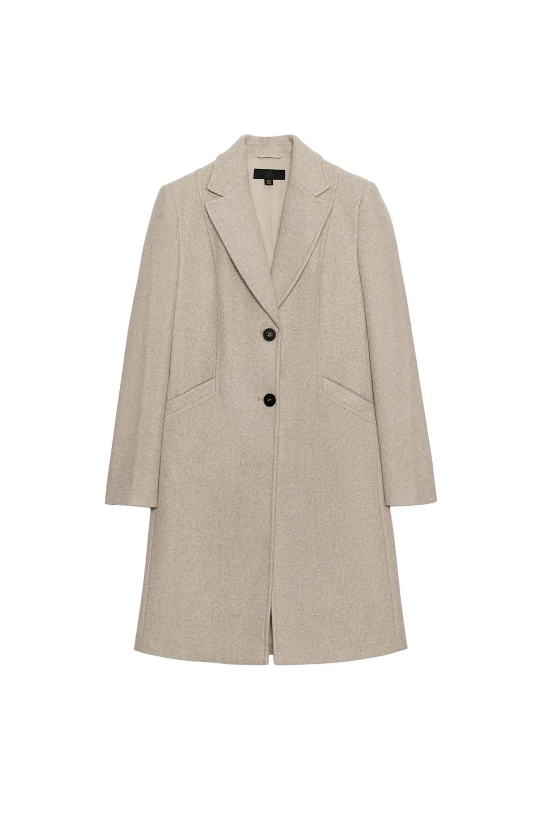 Мягкое пальто с подплечниками, Zara