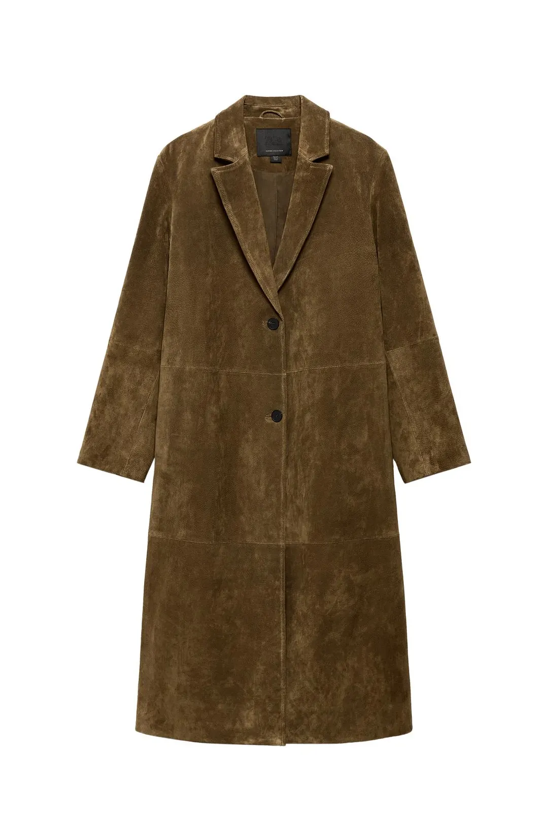 Длинное пальто из 100% кожи ZW Collection, Zara