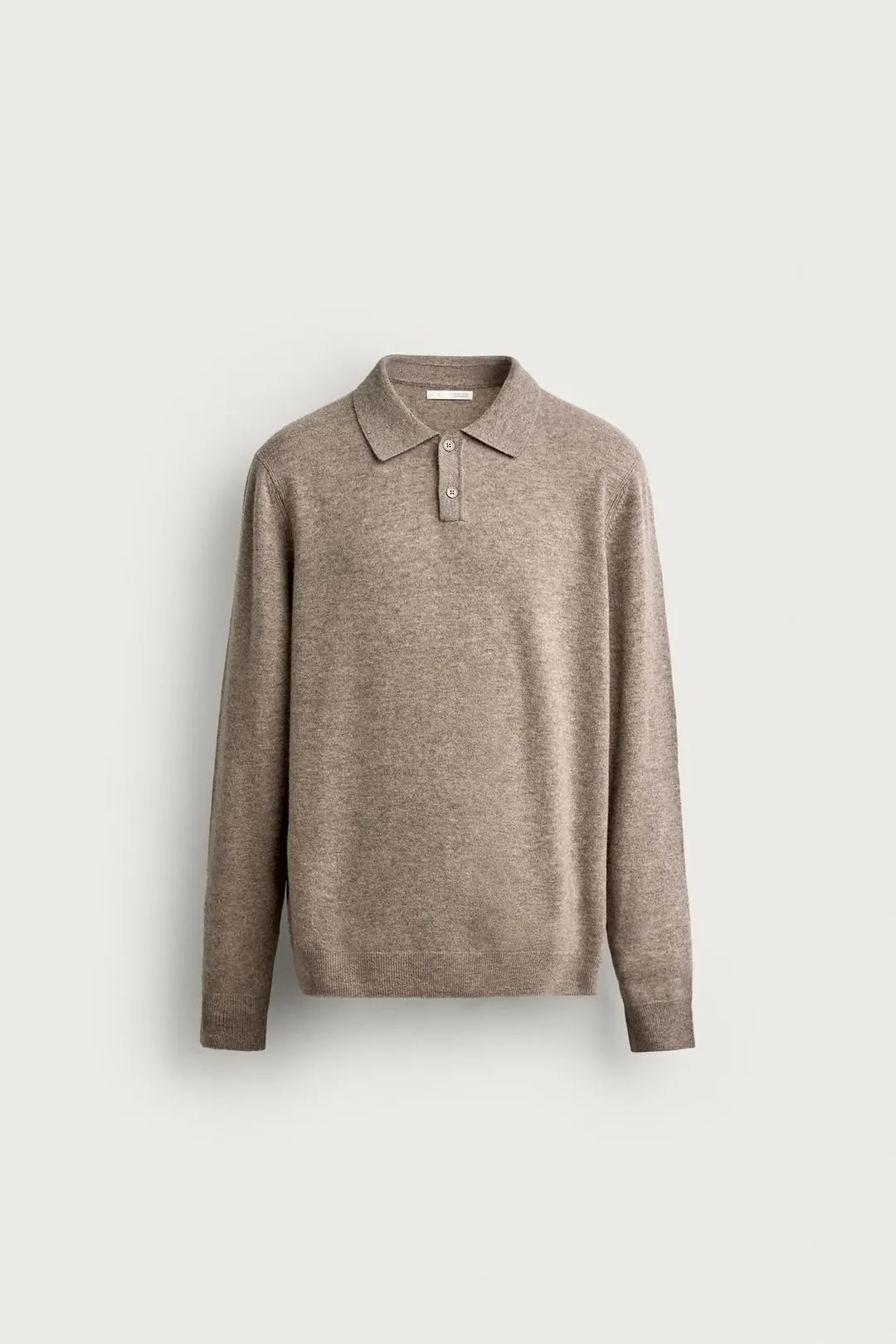 Поло трикотажное прямого кроя из смесовой шерсти, Zara