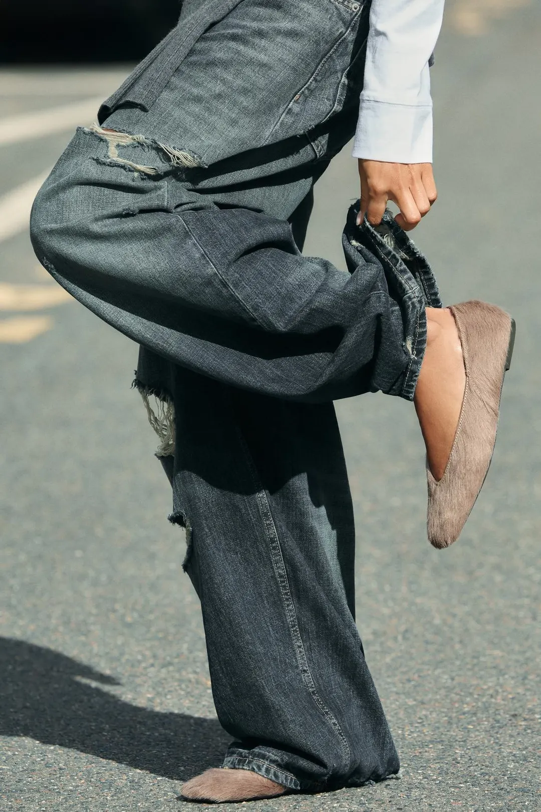 Туфли из фактурной кожи, Zara