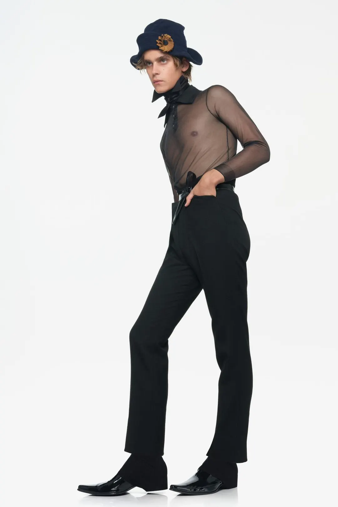 Полупрозрачное вязаное поло Limited Edition, Zara