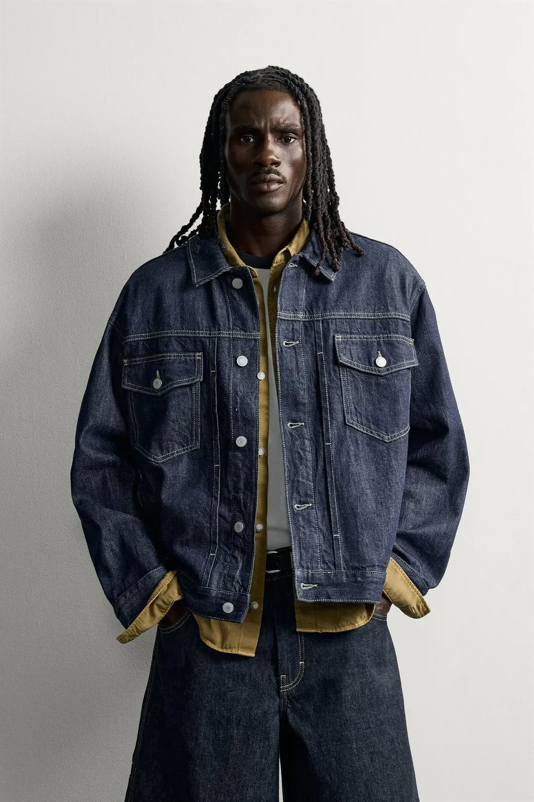 Джинсовая куртка оверсайз, Zara