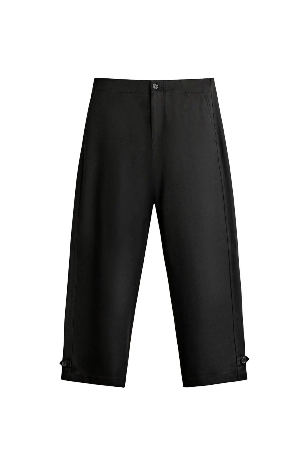 Костюмные брюки бочонки с хлястиком, Zara
