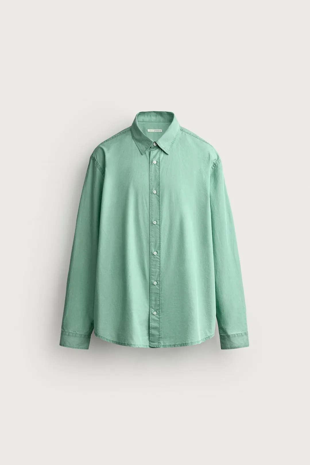 Рубашка прямого кроя с эффектом стирки, Zara