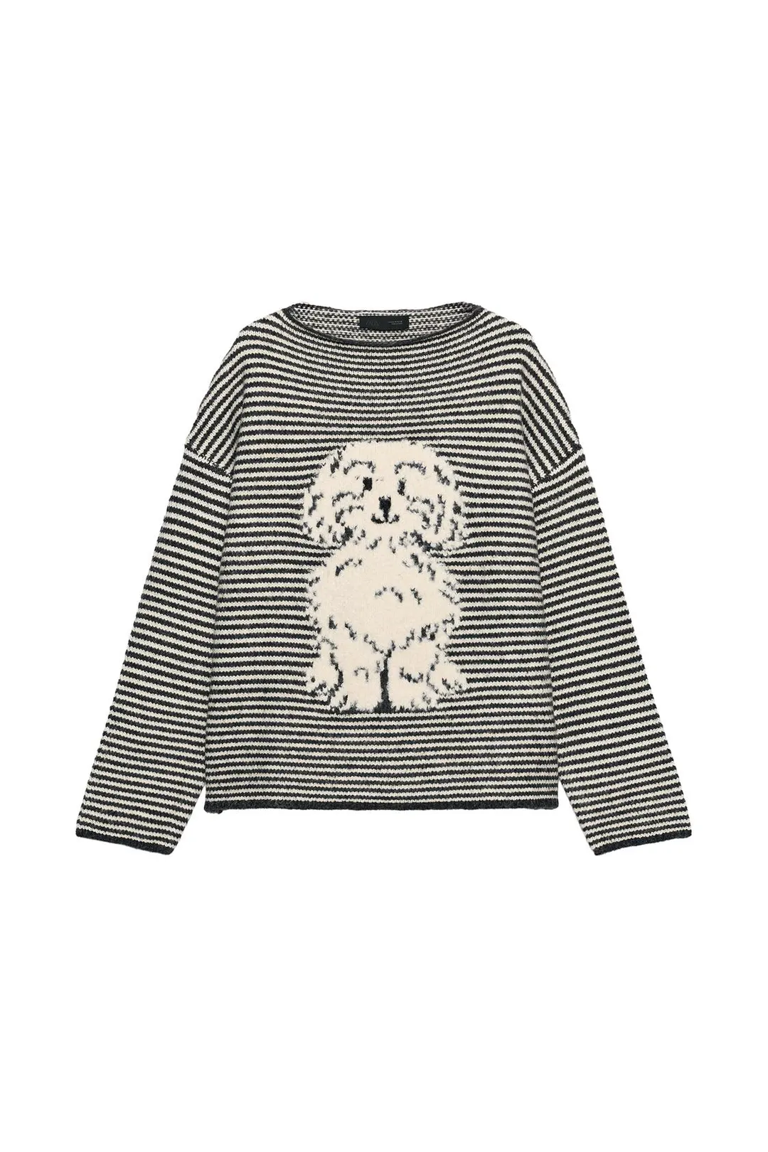 Вязаный джемпер в полоску, Zara