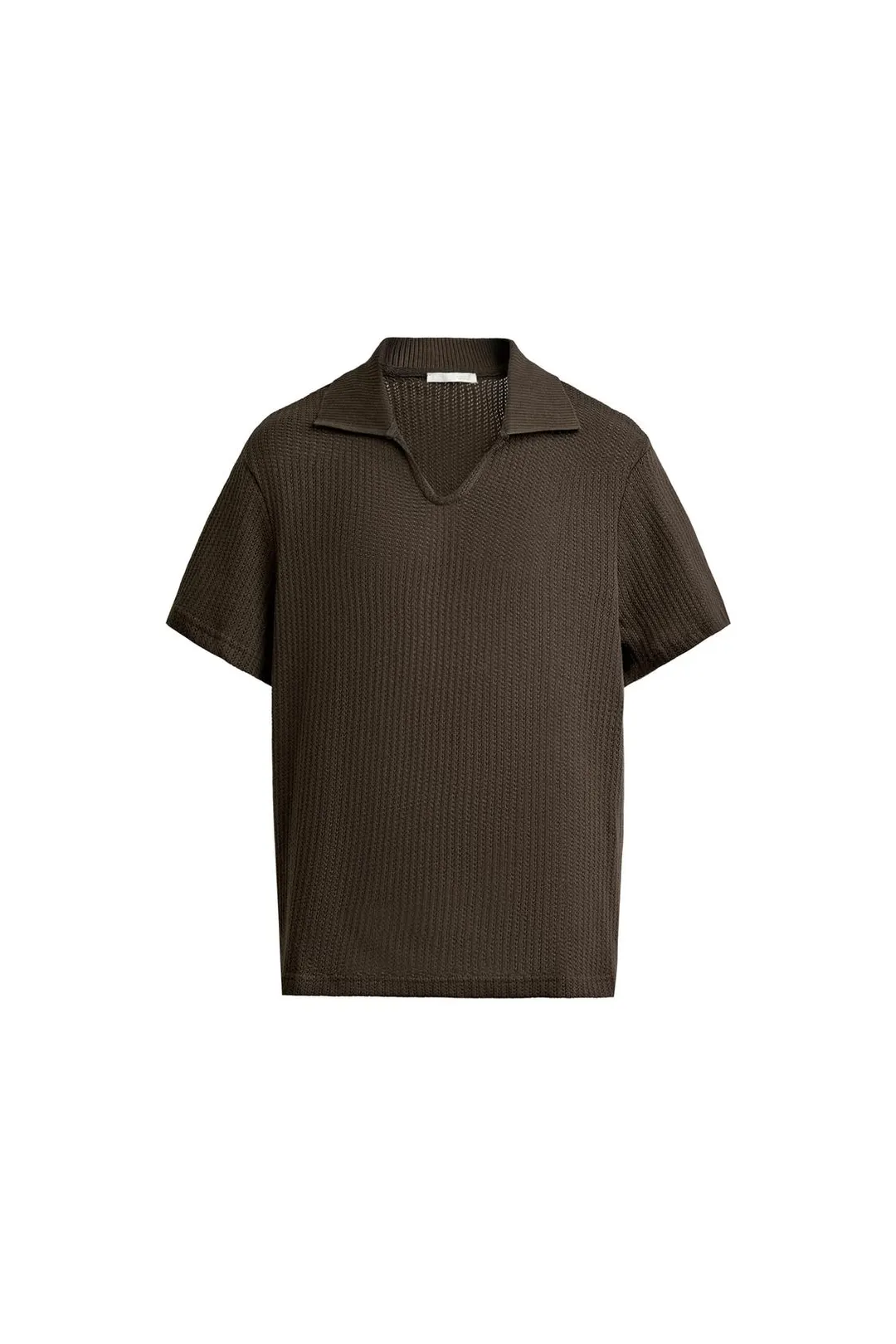 Ажурное трикотажное поло прямого кроя, Zara