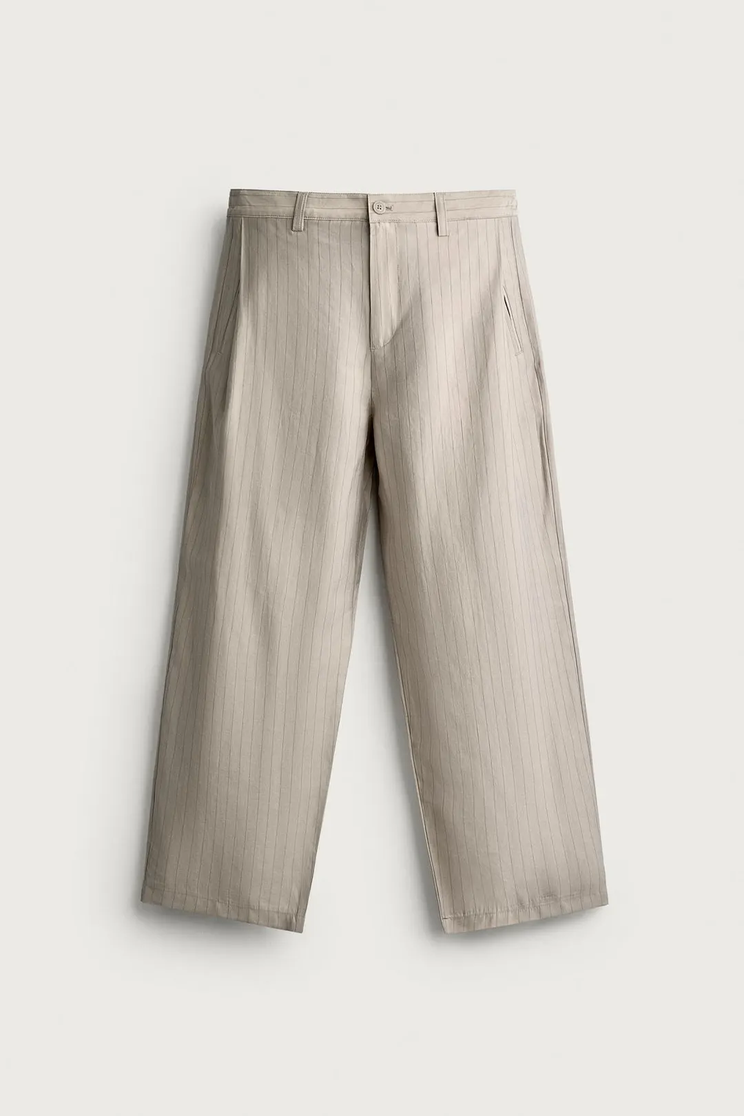 Брюки струящегося кроя с боковыми складками, Zara
