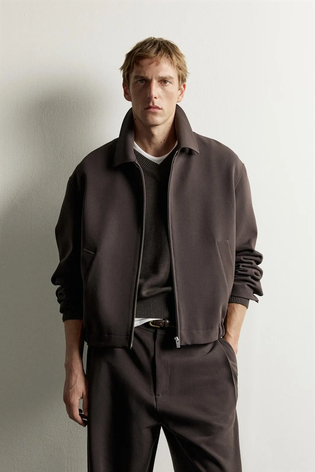 Плиссированный жакет свободного кроя, Zara