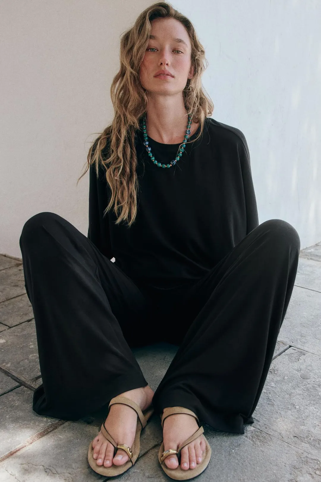 Струящаяся футболка оверсайз, Zara