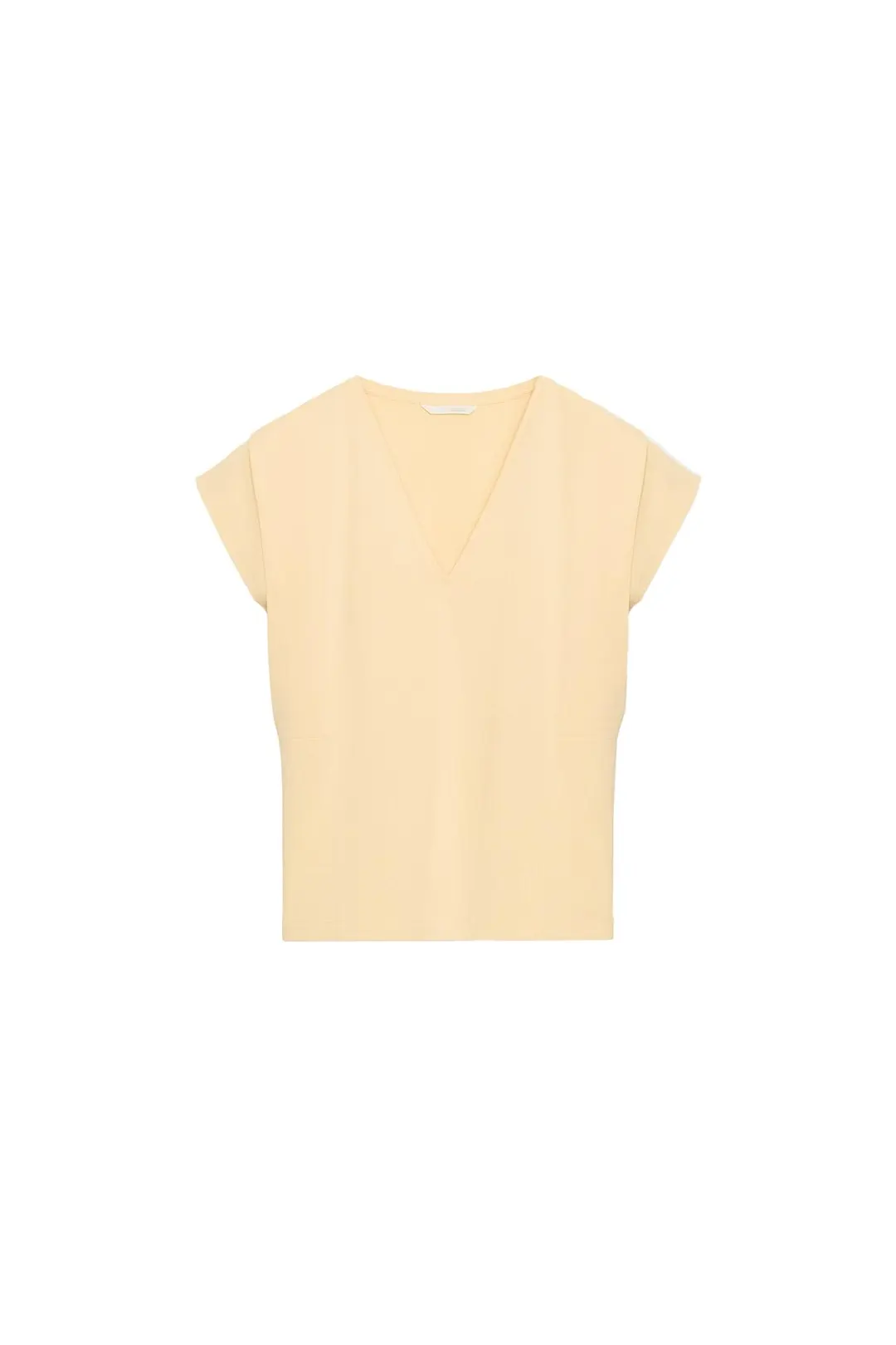 Футболка из хлопка с V-образным вырезом, Zara