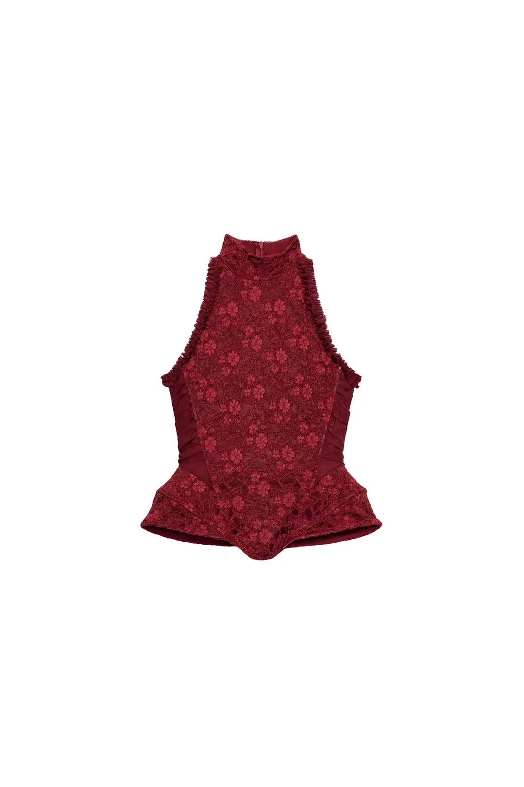 Корсет жаккардовый с бретелью через шею, Zara