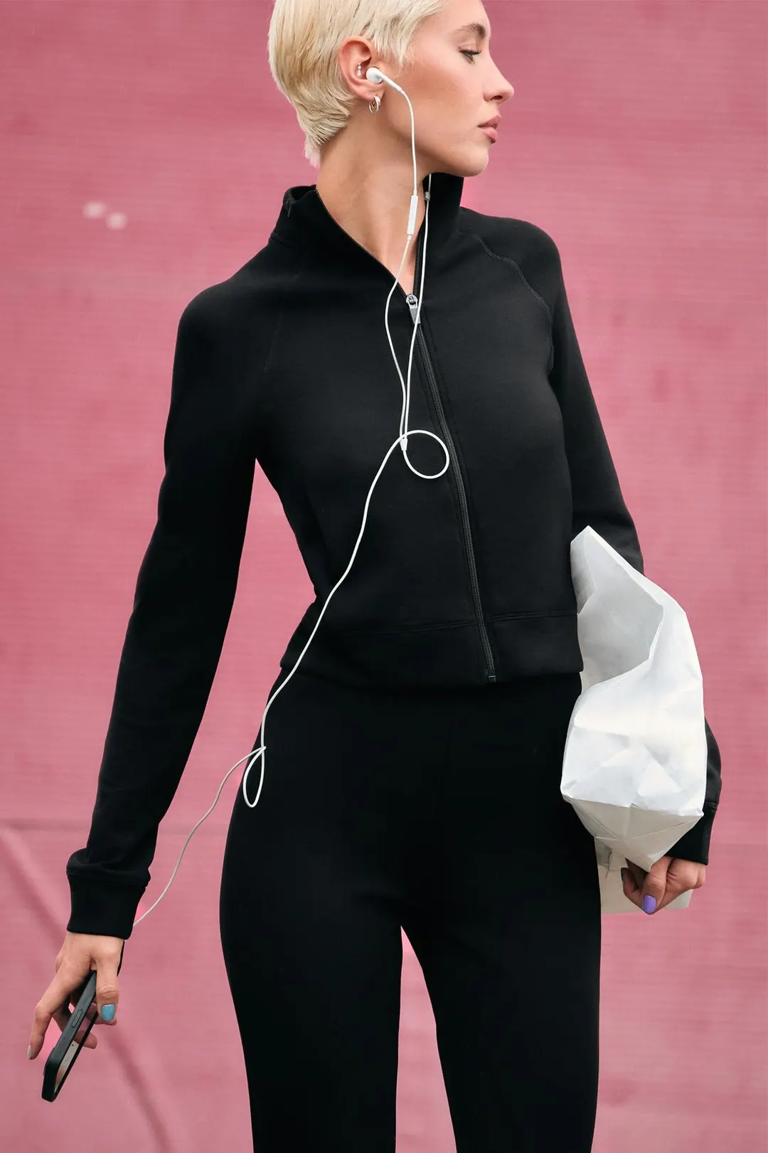Куртка облегающего кроя на молнии, Zara