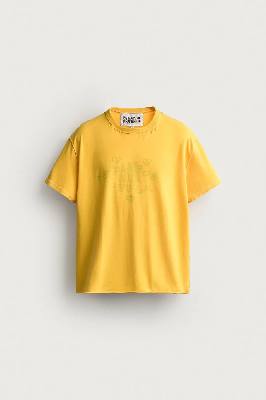 Двусторонняя футболка с выцветшей надписью Crush, Zara
