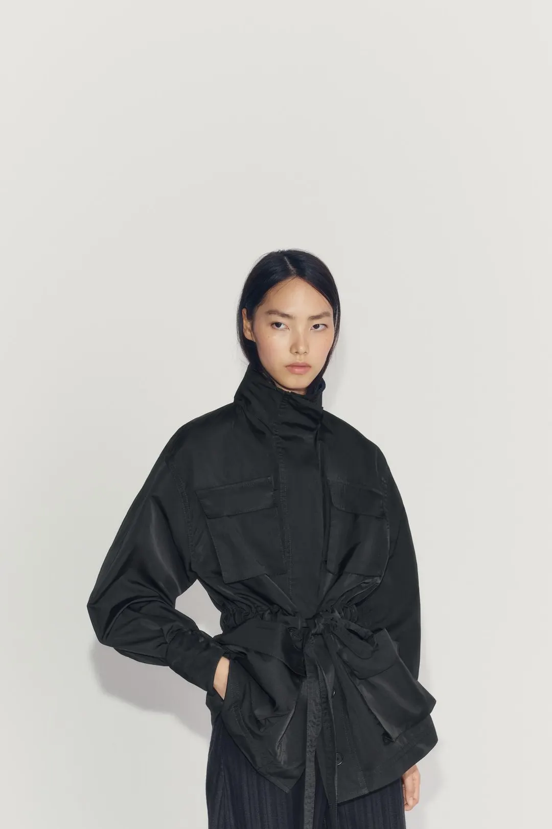 Куртка ZW Collection с поясом, Zara