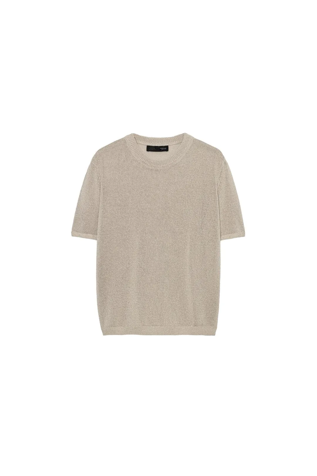 Вязаный топ с короткими рукавами, Zara