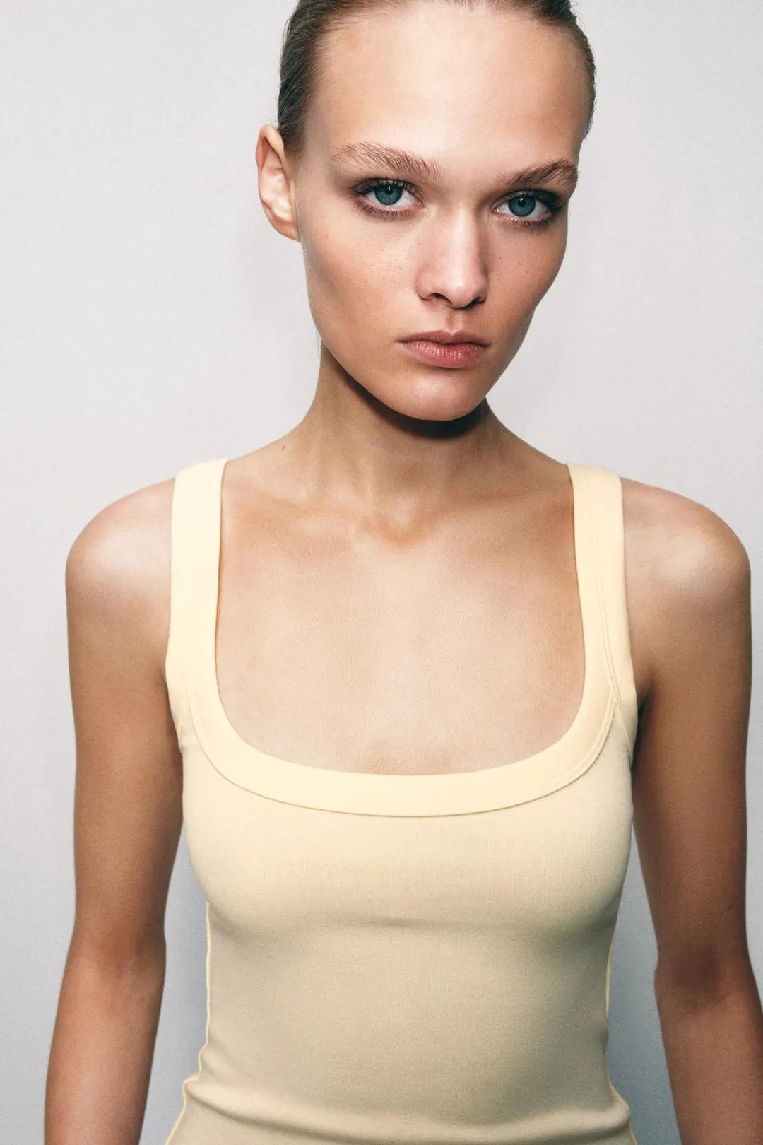 Футболка без рукавов из хлопка, Zara