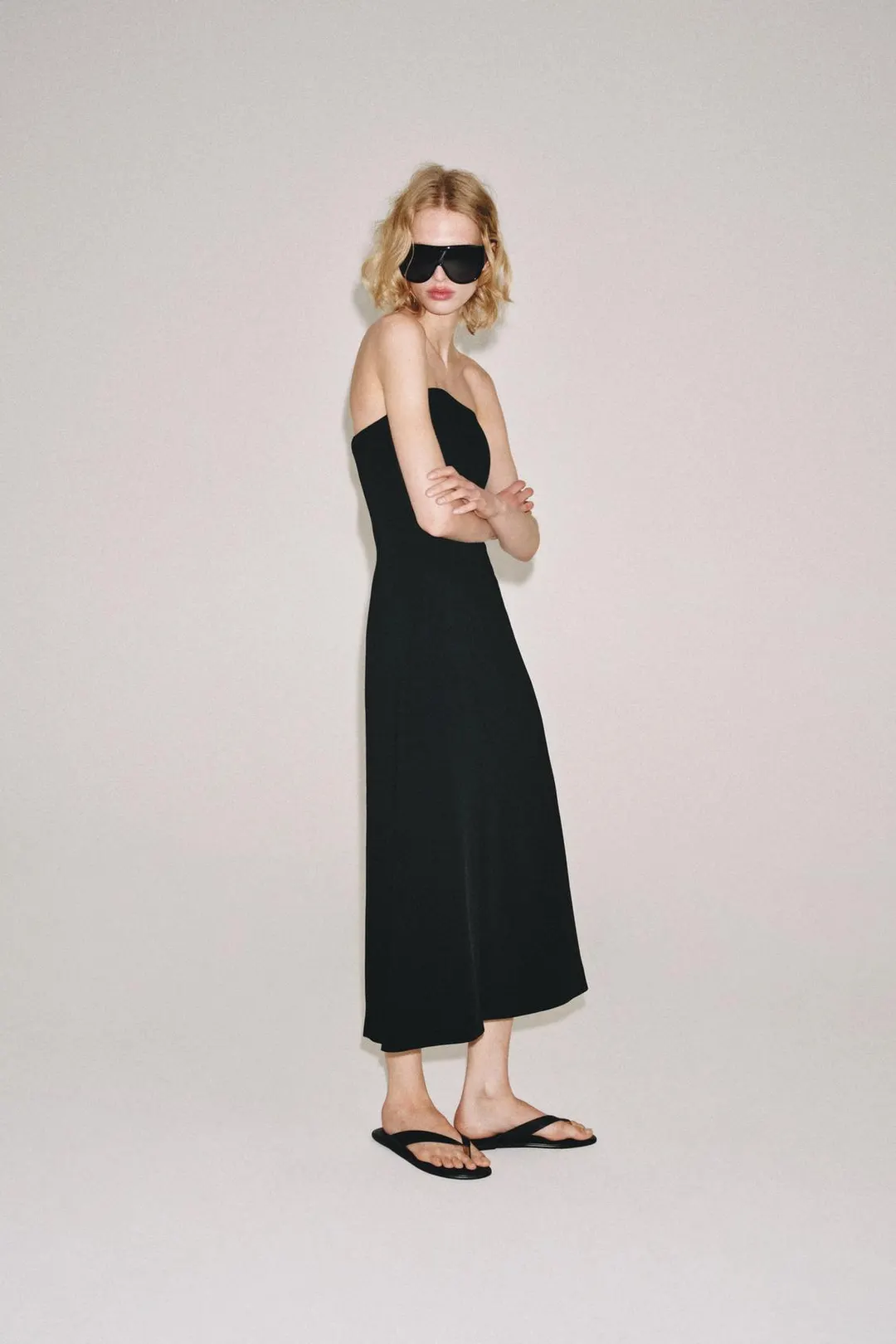 Платье без бретелей ZW Collection, Zara