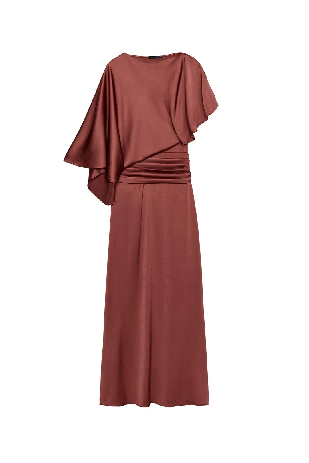 Платье длинное атласное ZW Collection, Zara