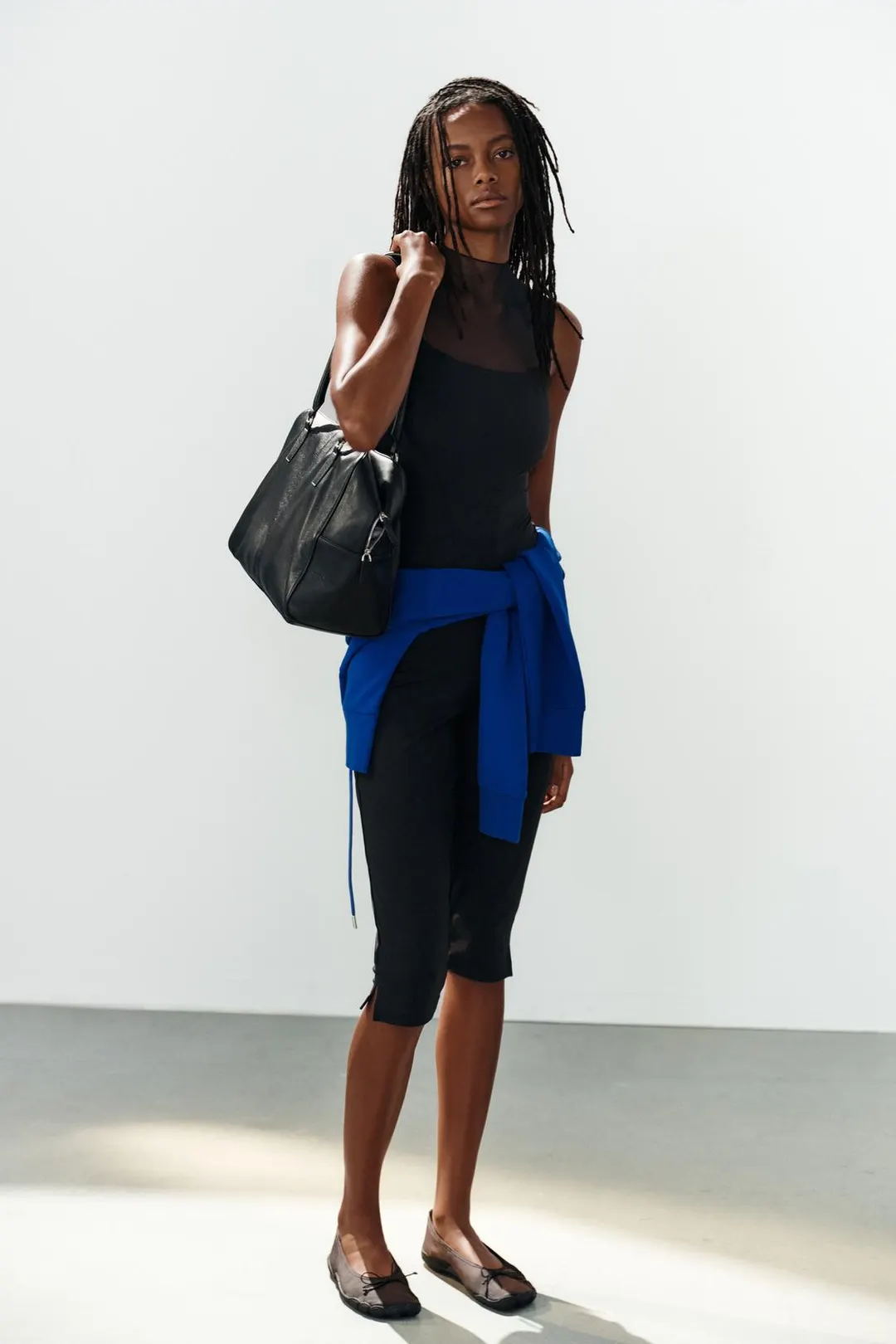 Боди комбинированное из тюля, Zara