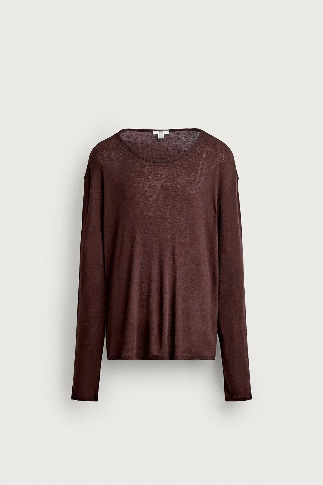Футболка свободного кроя из лиоцелла и шерсти, Zara