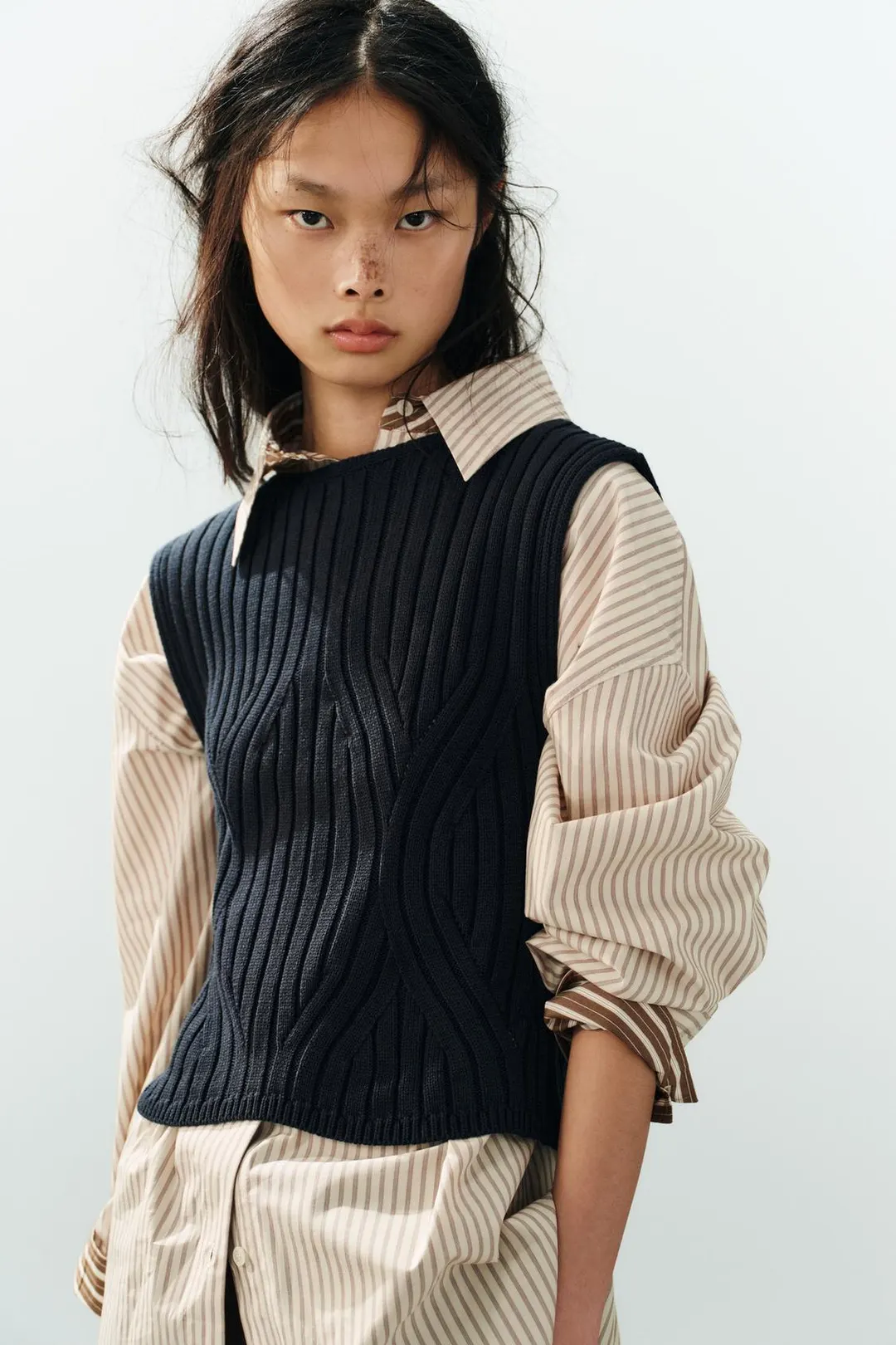Топ в рубчик, Zara