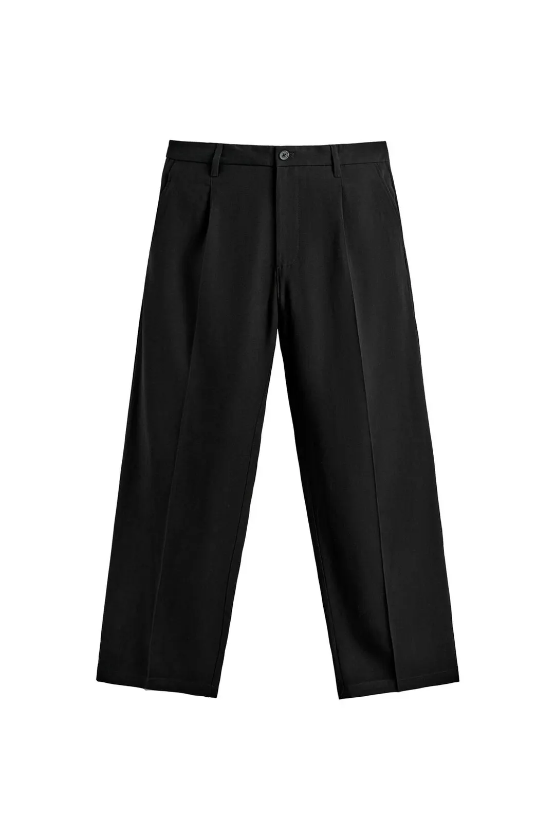 Брюки свободного струящегося кроя со складками, Zara