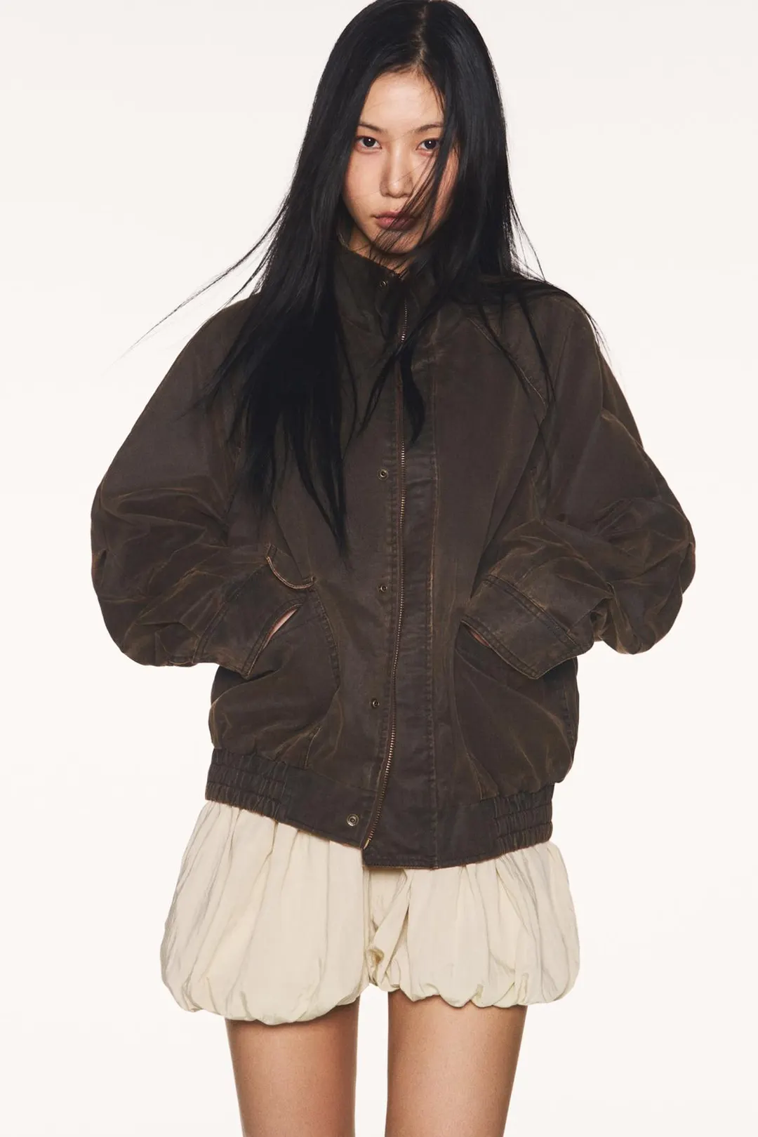 Куртка из смесового хлопка с карманами, Zara