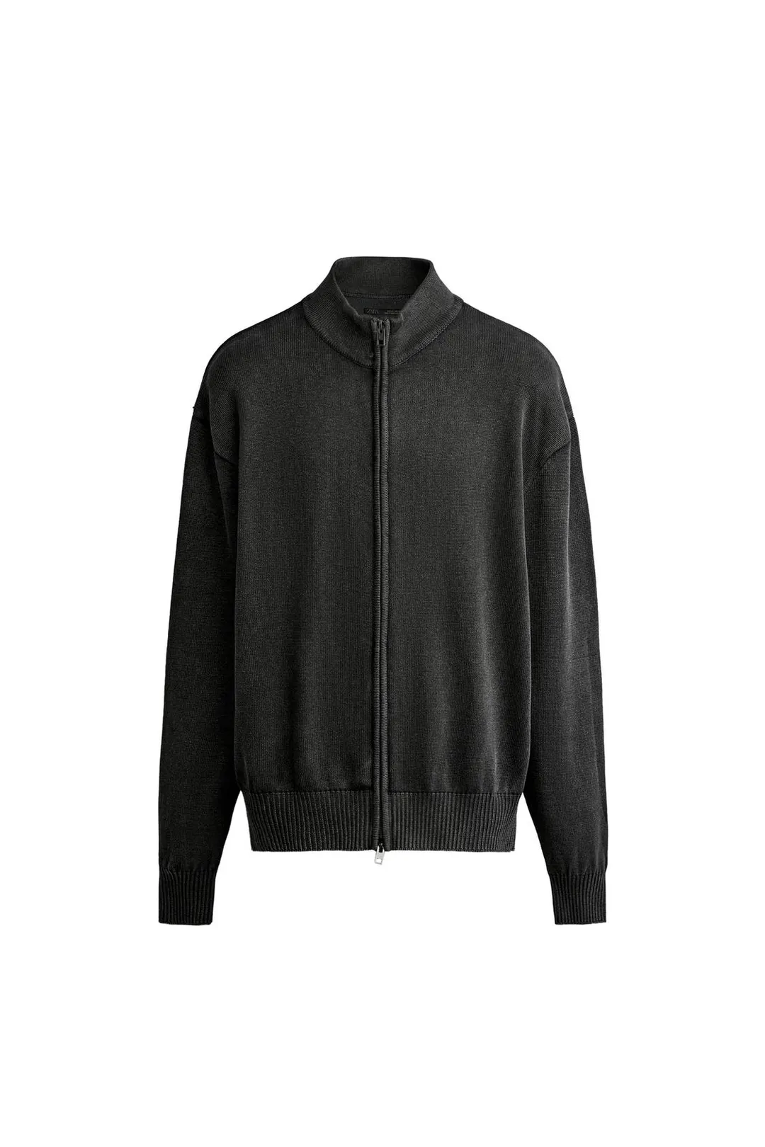 Кардиган на молнии с эффектом стирки, Zara