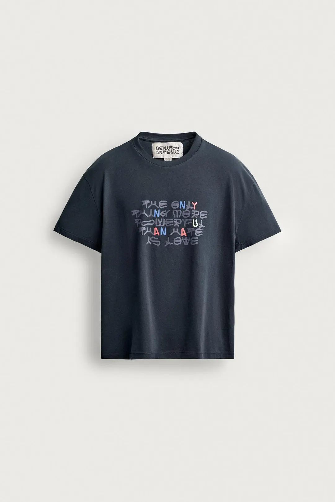 Укороченная футболка с надписью Amor, Zara