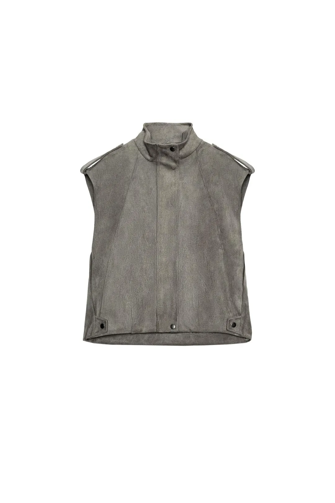 Жилет из искусственной замши, Zara