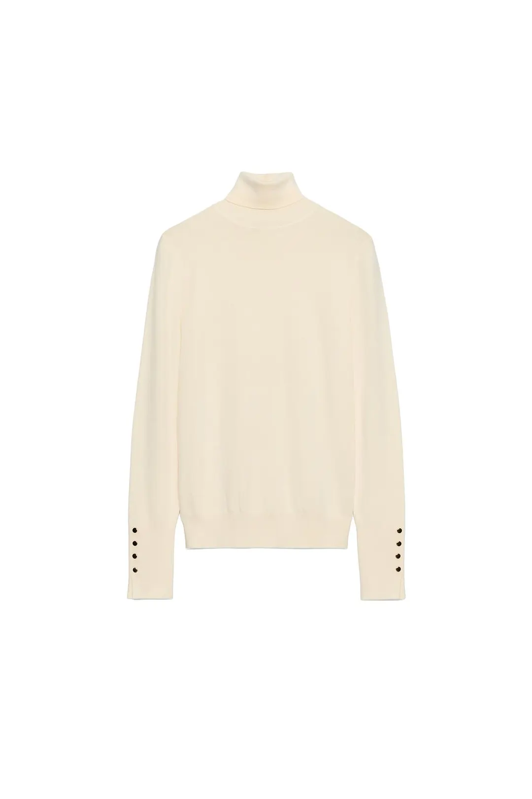 Базовый вязаный свитер с высоким воротником, Zara