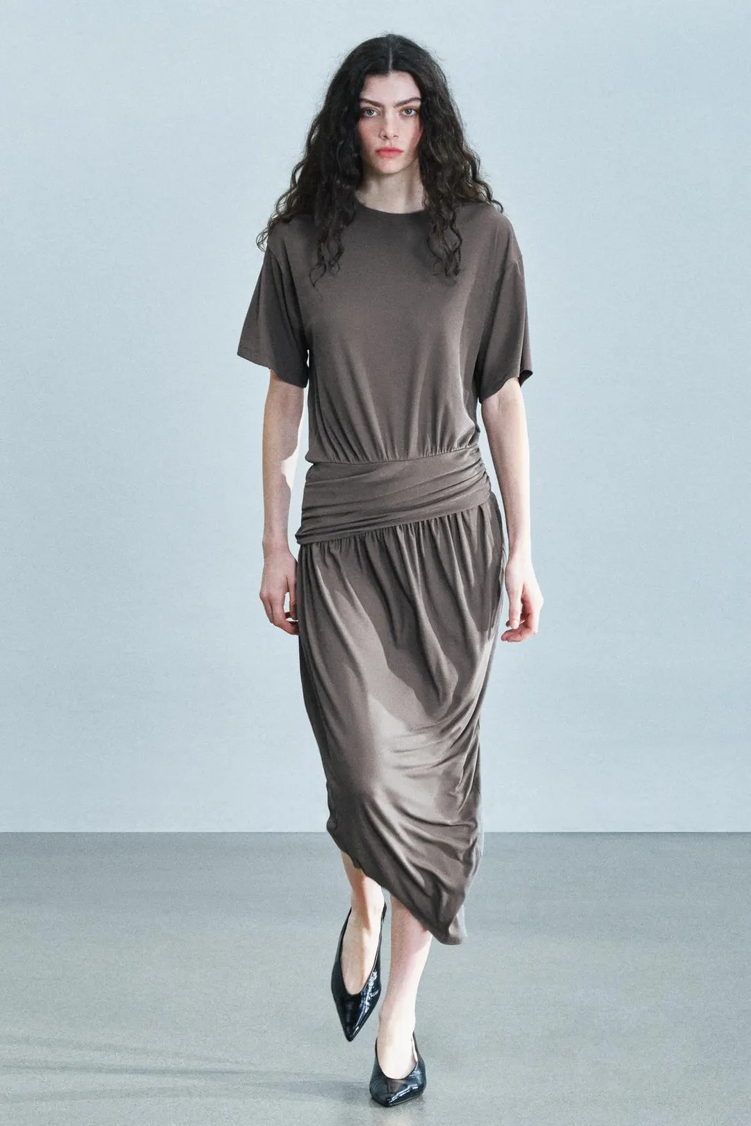 Драпированное платье, Zara