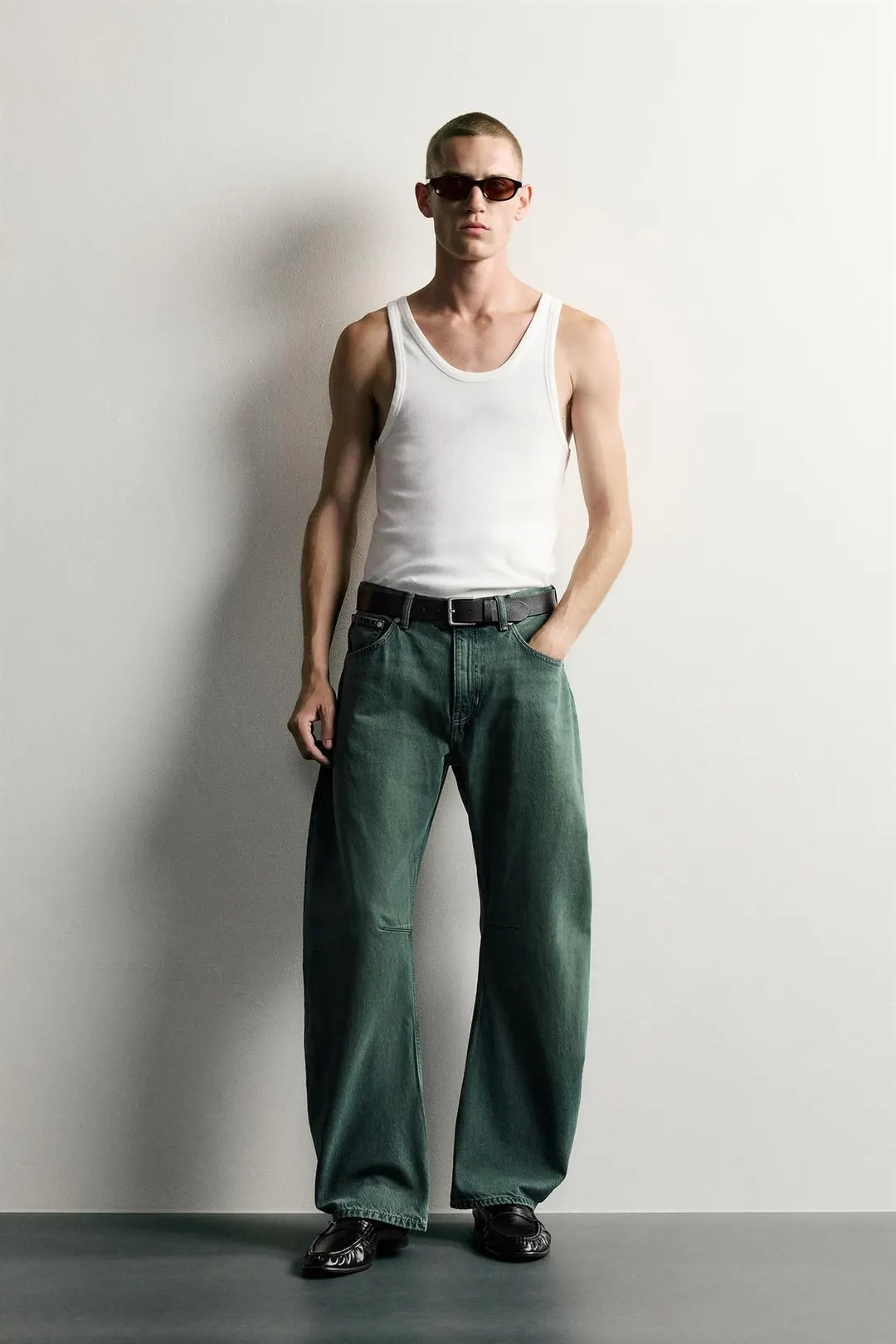 Джинсы прямого кроя barrel, Zara