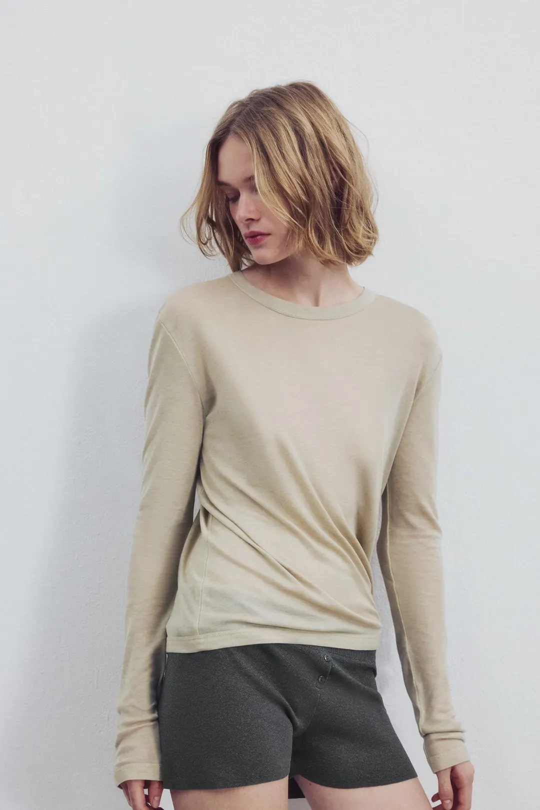 Футболка с круглым вырезом, Zara