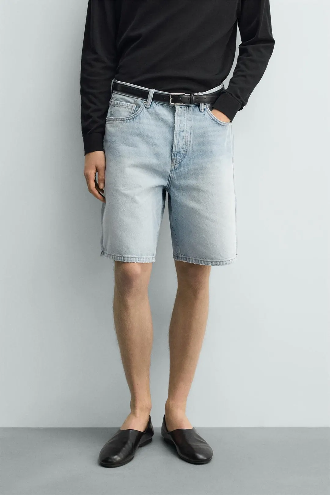 Джинсовые бермуды прямого кроя, Zara