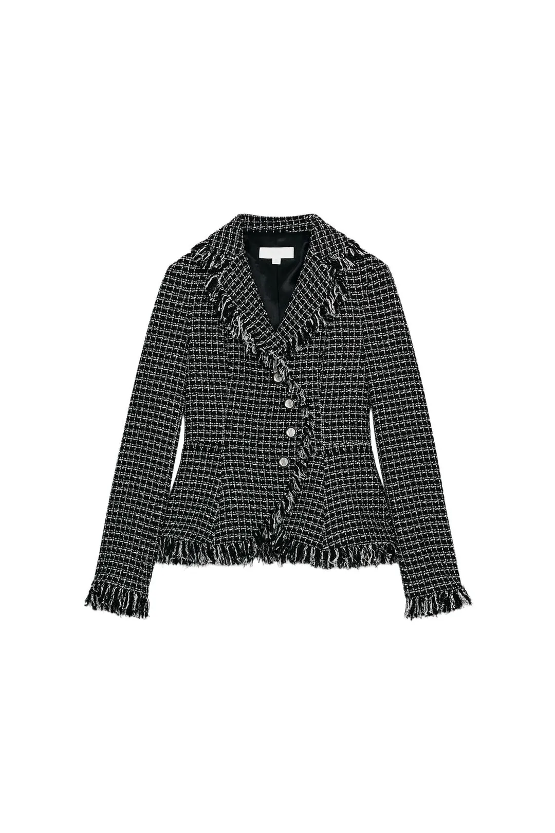 Фактурный блейзер с необработанными краями, Zara