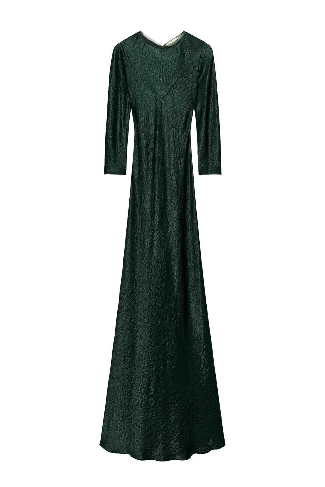 Длинное платье из тюля с жатым эффектом ZW Collection, Zara