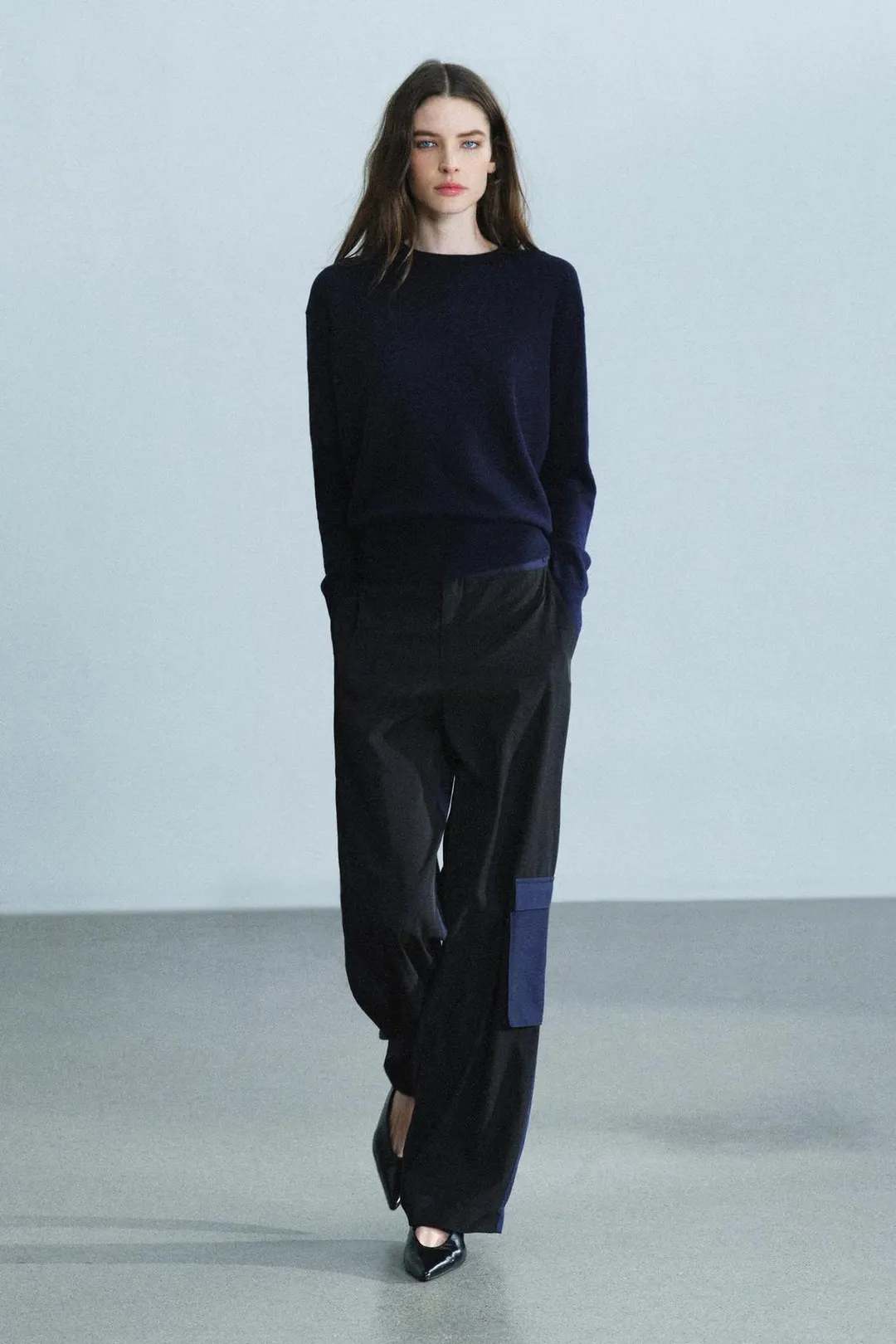 Брюки ZW Collection с комбинированными карманами, Zara