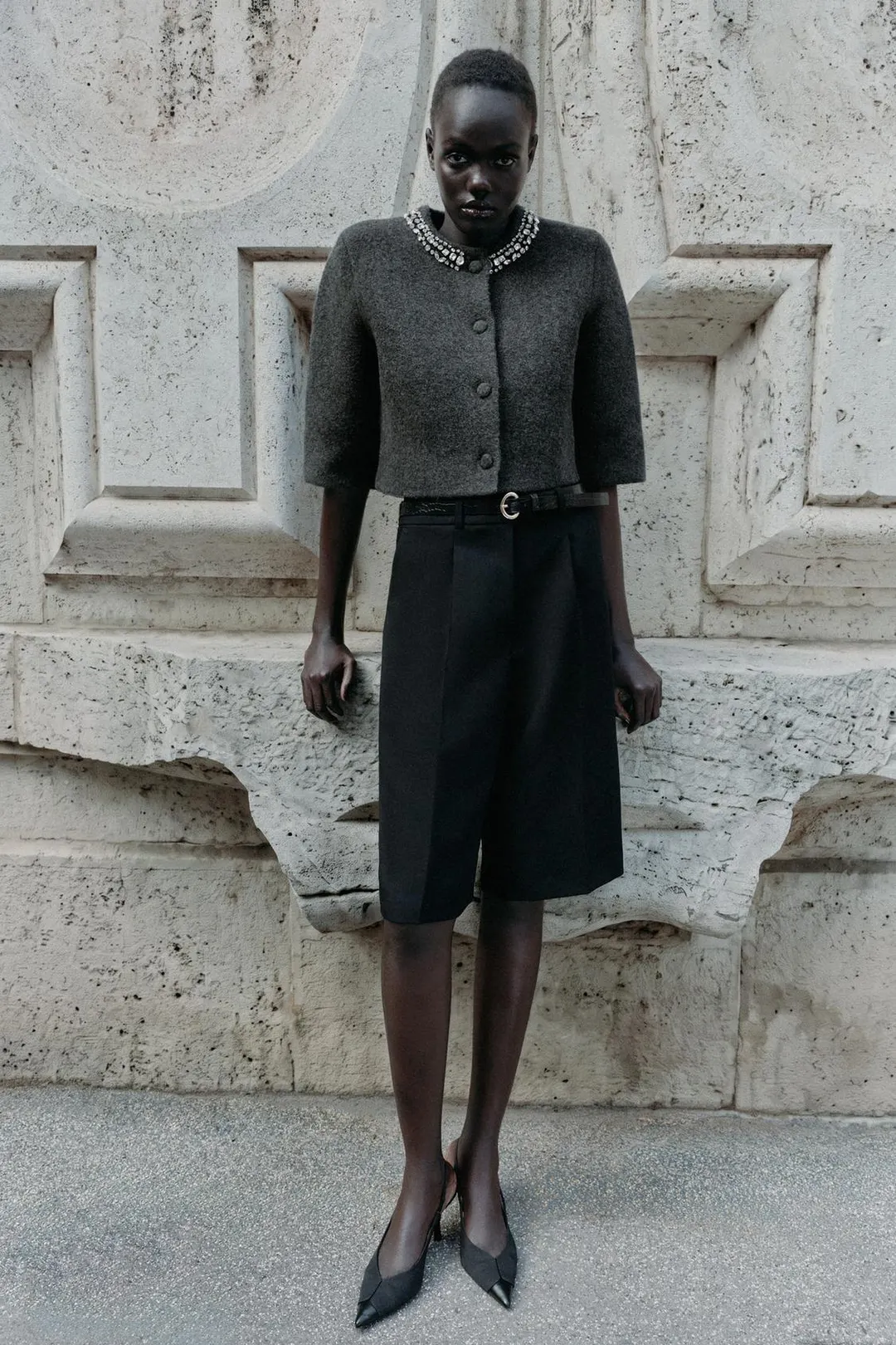 Кардиган с декоративными бусинами, Zara