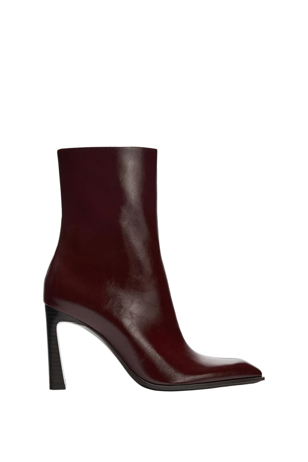 Ботильоны на каблуке с лаковым эффектом, Zara