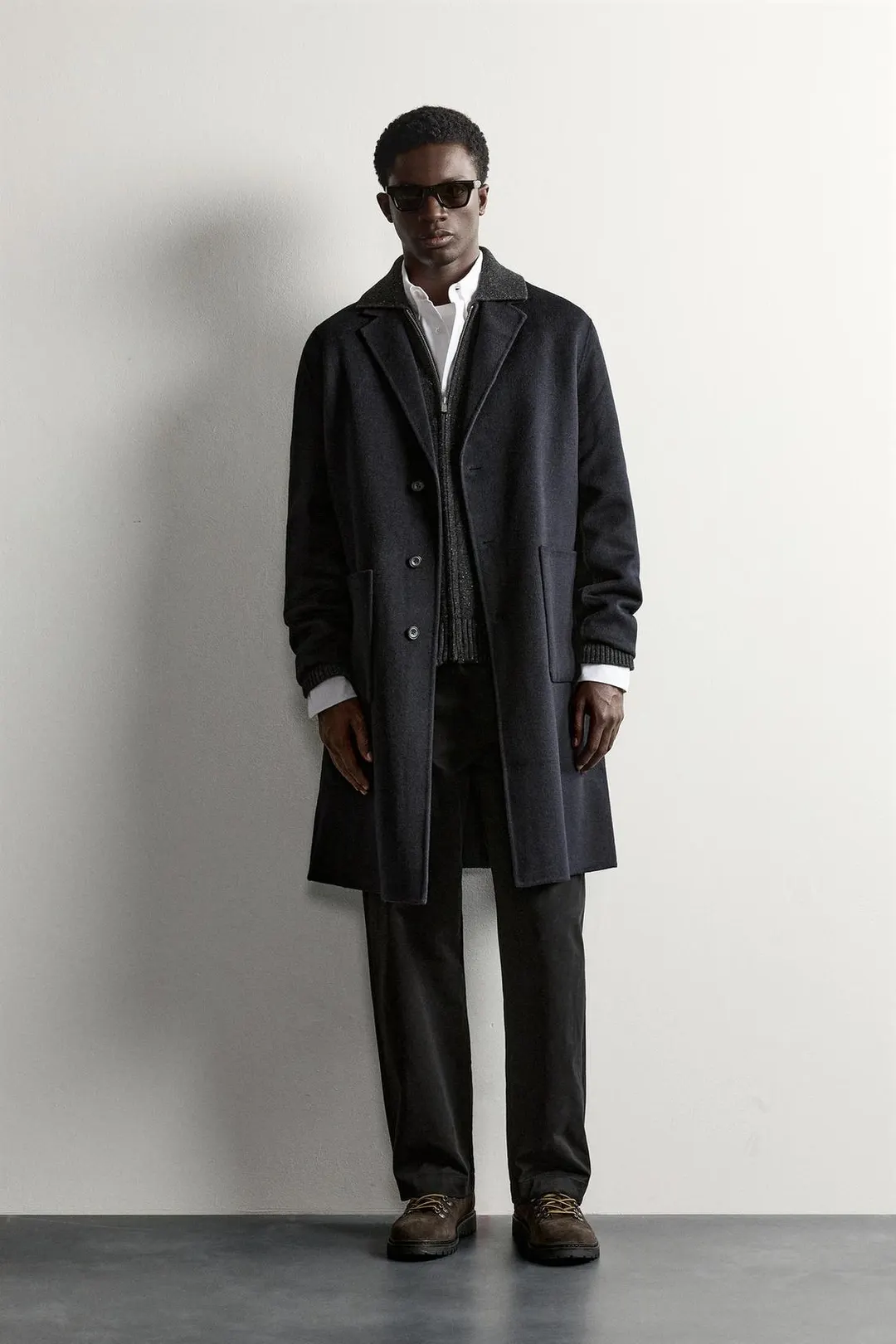 Двустороннее пальто из смесовой шерсти, Zara