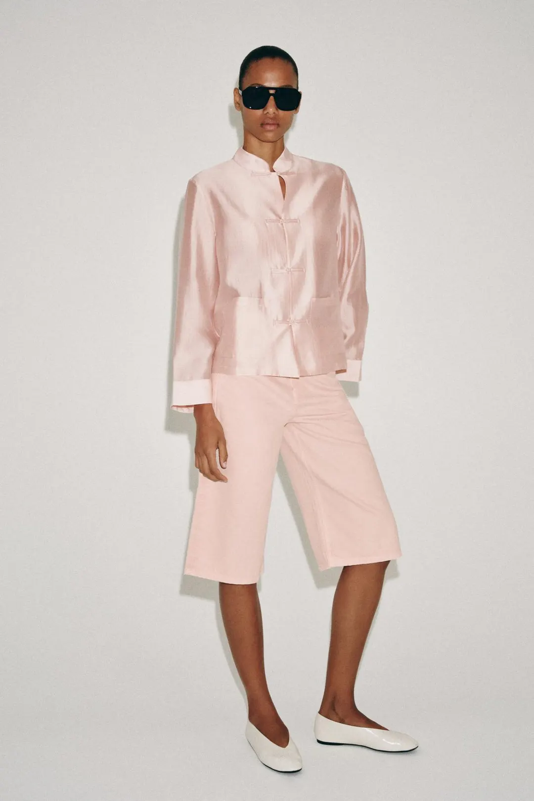 Джинсовые бермуды ZW Collection со средней посадкой, Zara