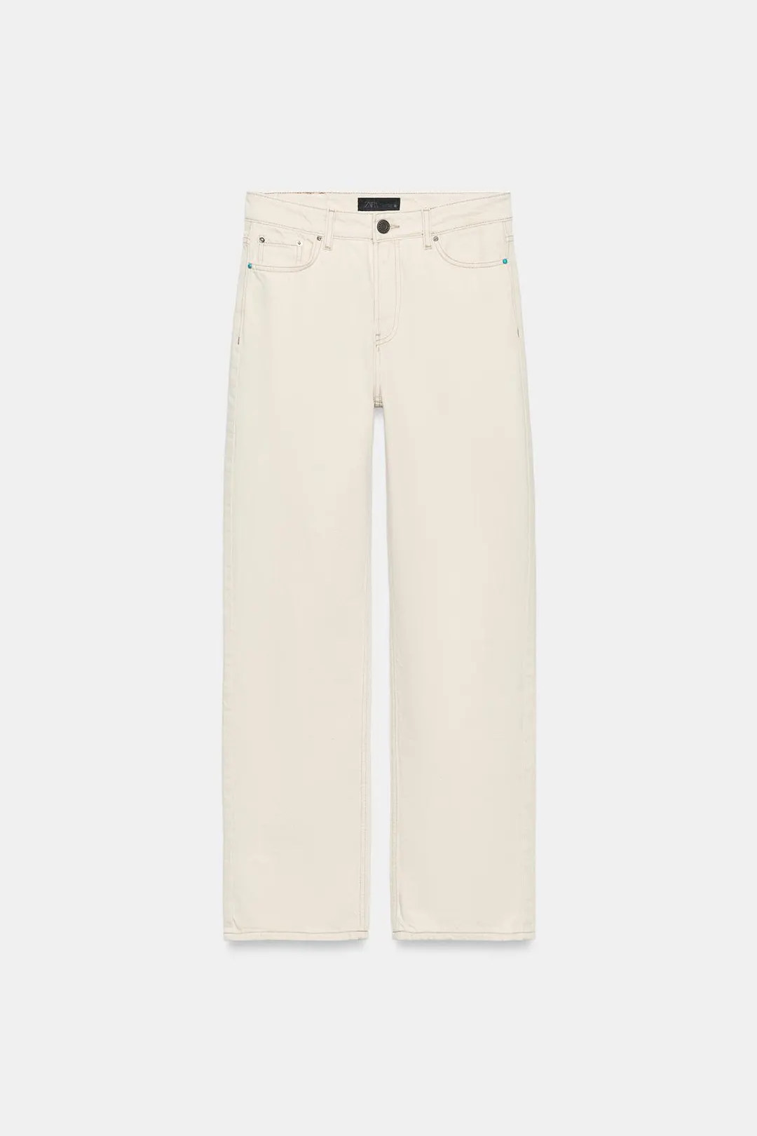 Джинсы классического кроя Z1975 с высокой посадкой, Zara
